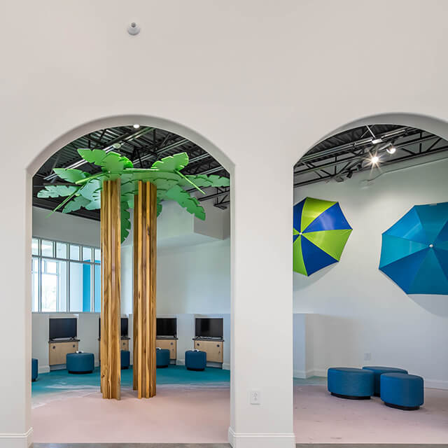 view of a colorful and clean play area at Primary Pediatrics in Macon, GA