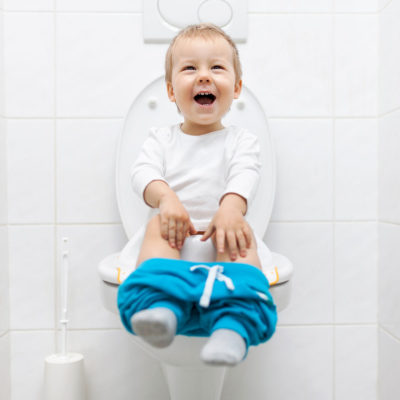 a child being potty trained
